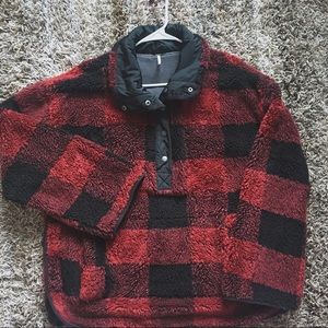 Free People-Checkered Coat